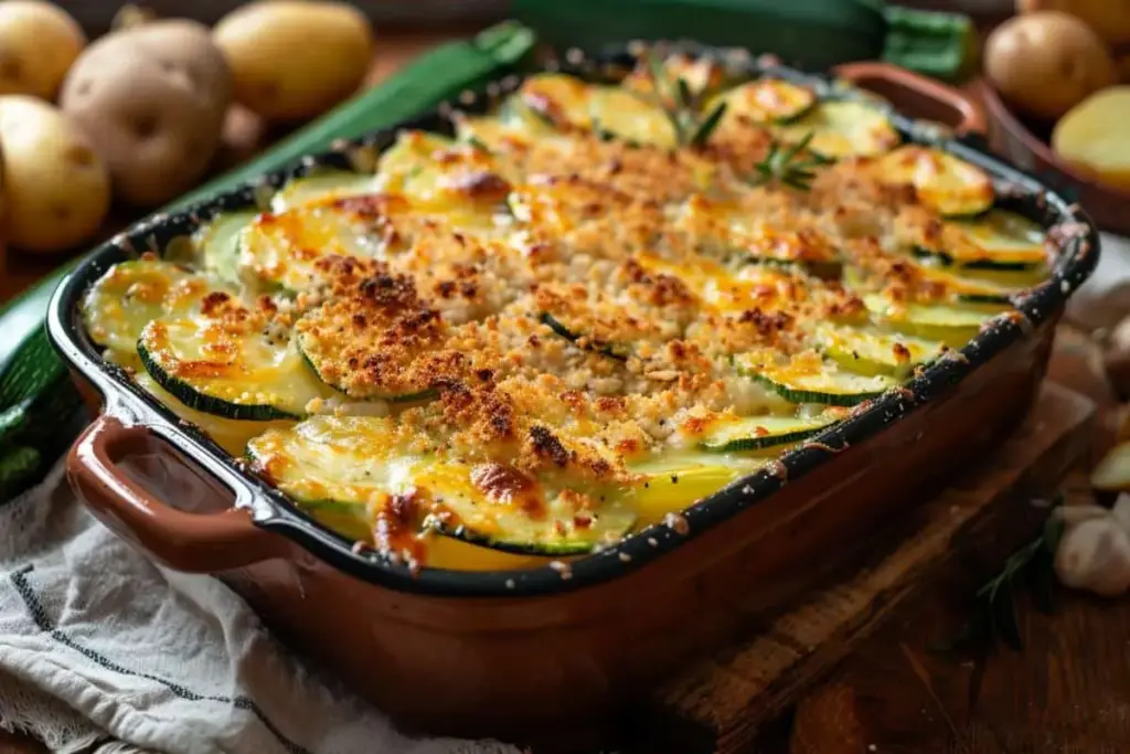 Recette Gratin Courgettes-Pommes de Terre : Plat Simple et Réconfortant
