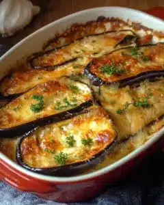 Gratin d’aubergines fondant à la provençale