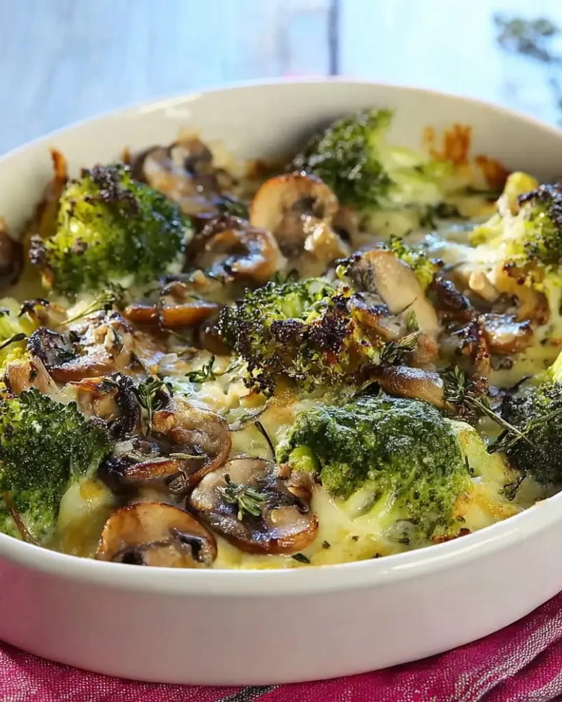 Gratin de brocoli aux champignons 2 gratin de brocoli aux champignons