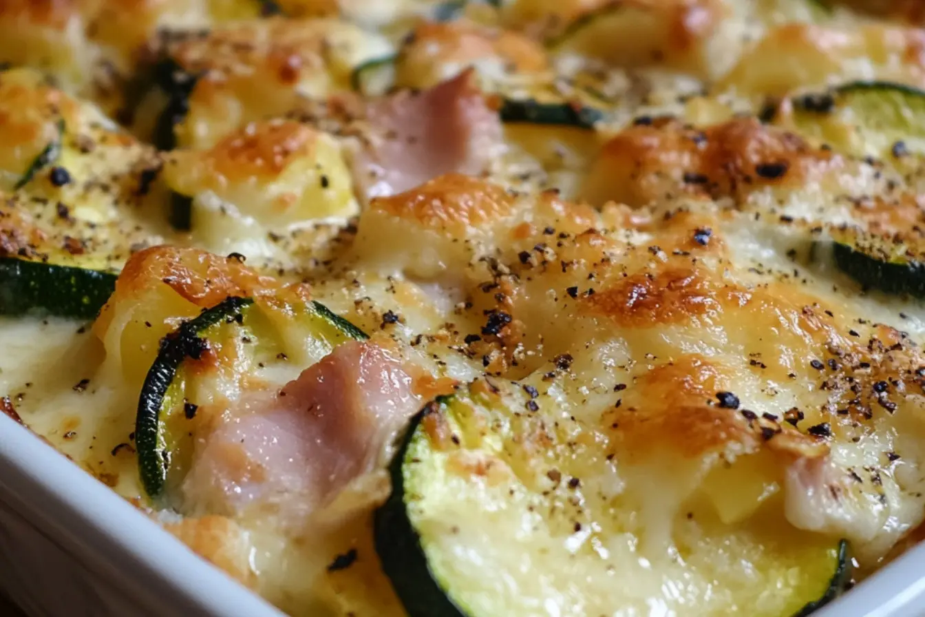 Gratin de jambon et courgettes 2 gratin de jambon et courgettes