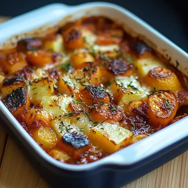 Gratin de légumes au paprika et chorizo de bœuf