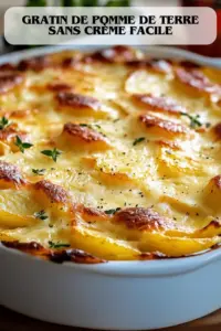 Gratin de pommes de terre onctueux au lait