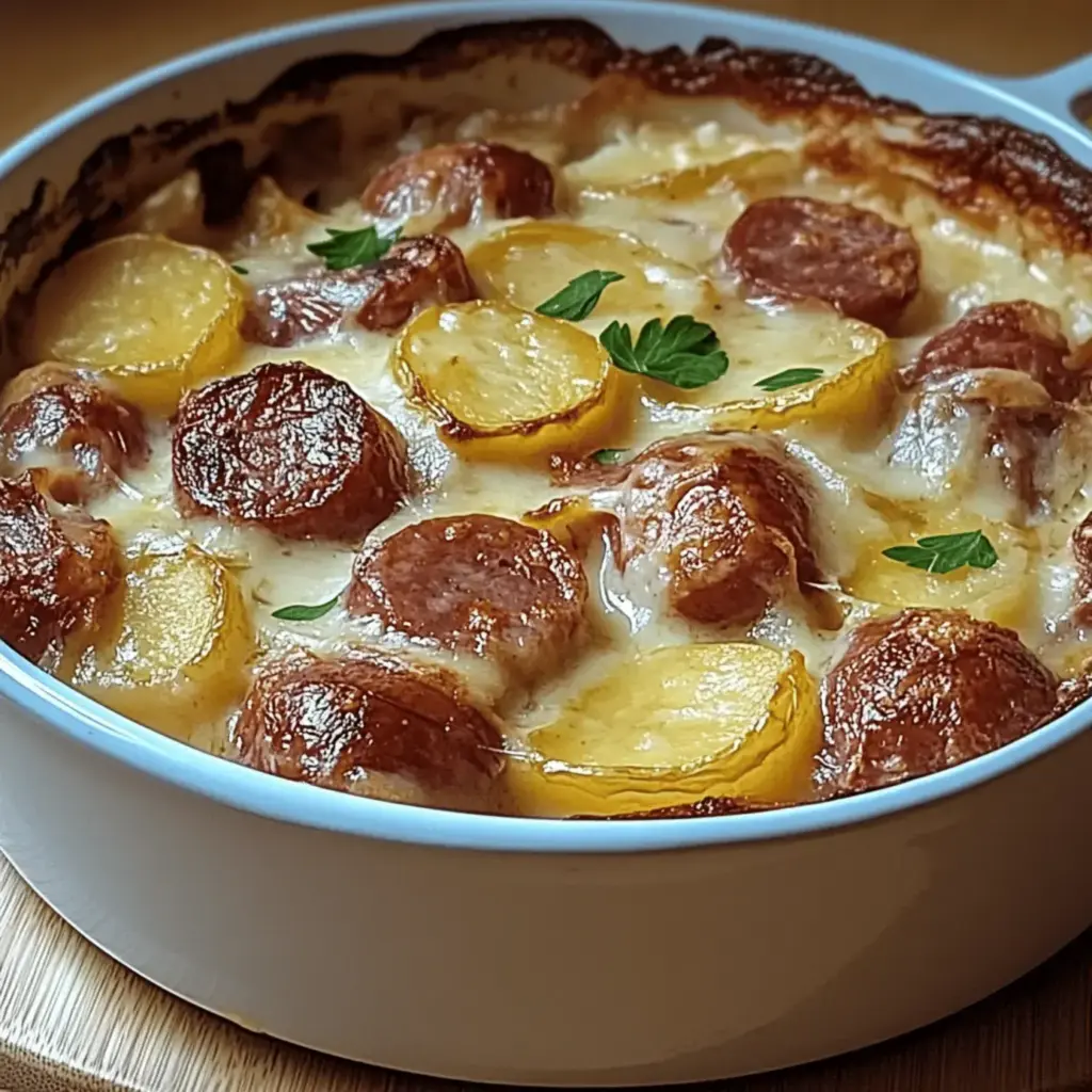 Gratin de Pommes de Terre à la Saucisse de Morteau Onctueux