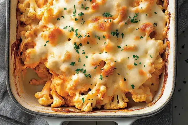 Gratin de poulet et chou-fleur
