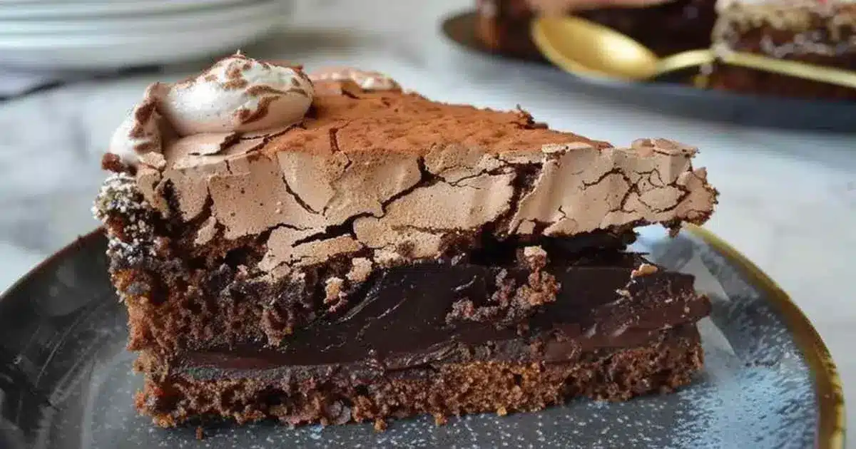Gateau au Chocolat et Meringue : Prêt en 30 Minutes 2 gâteau au chocolat et meringue