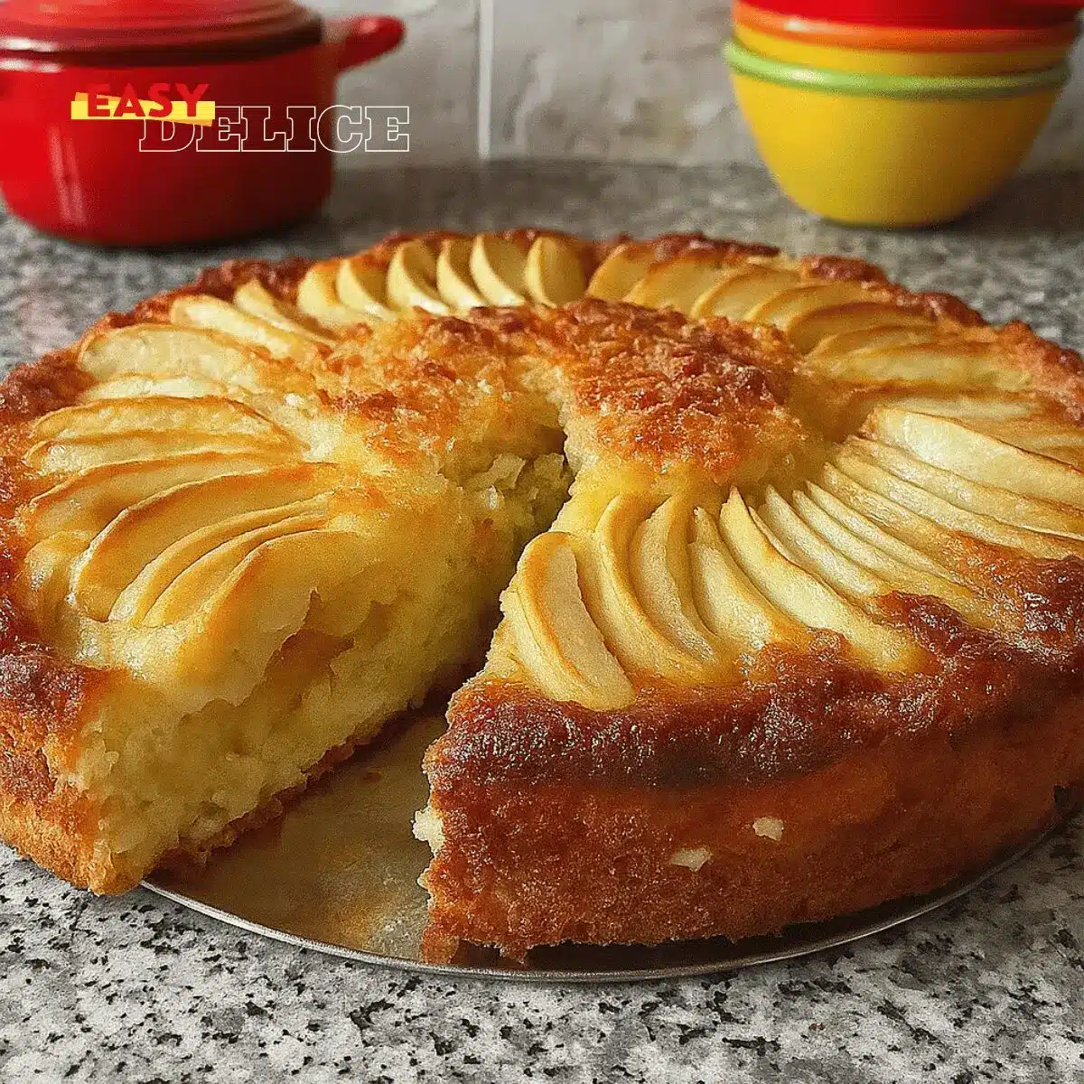 Recette de Gâteau au Yaourt aux Pommes : Facile et Moelleux 2 gâteau au yaourt aux pommes