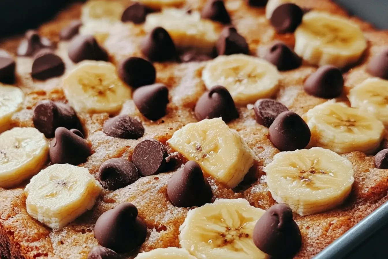 Gâteau au yaourt, bananes et chocolat 2 gâteau au yaourt banane chocolat