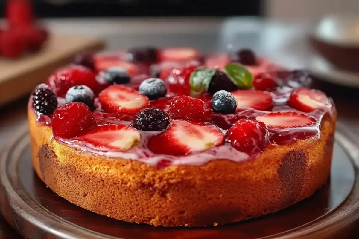 Gâteau au yaourt et fruits rouges 2 gâteau au yaourt fruits rouges