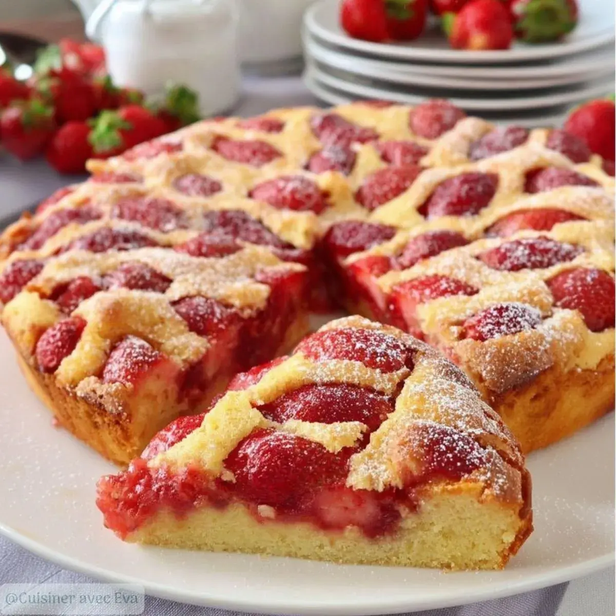Gâteau aux fraises facile: un dessert moelleux et gourmande - 2 gâteau aux fraises