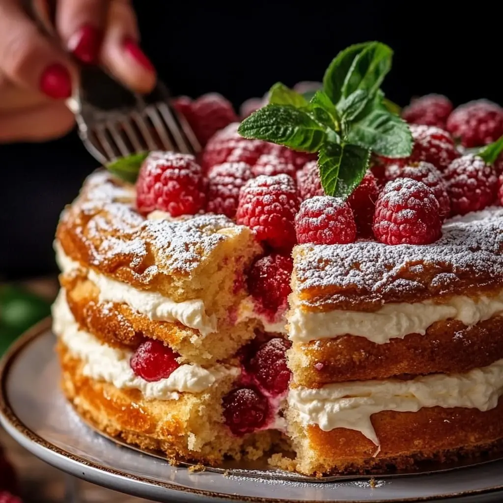 Beau Gâteau aux Framboises 2 gâteau aux framboises