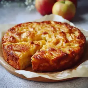 Gâteau aux pommes sain sans sucre et sans beurre