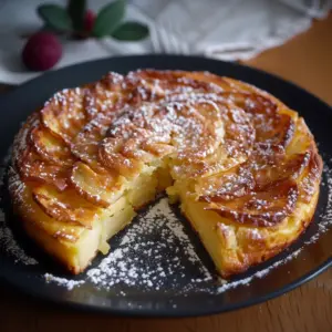 Gâteau aux pommes à la poêle
