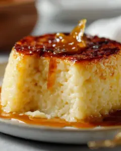 Gâteau de riz au lait vanillé