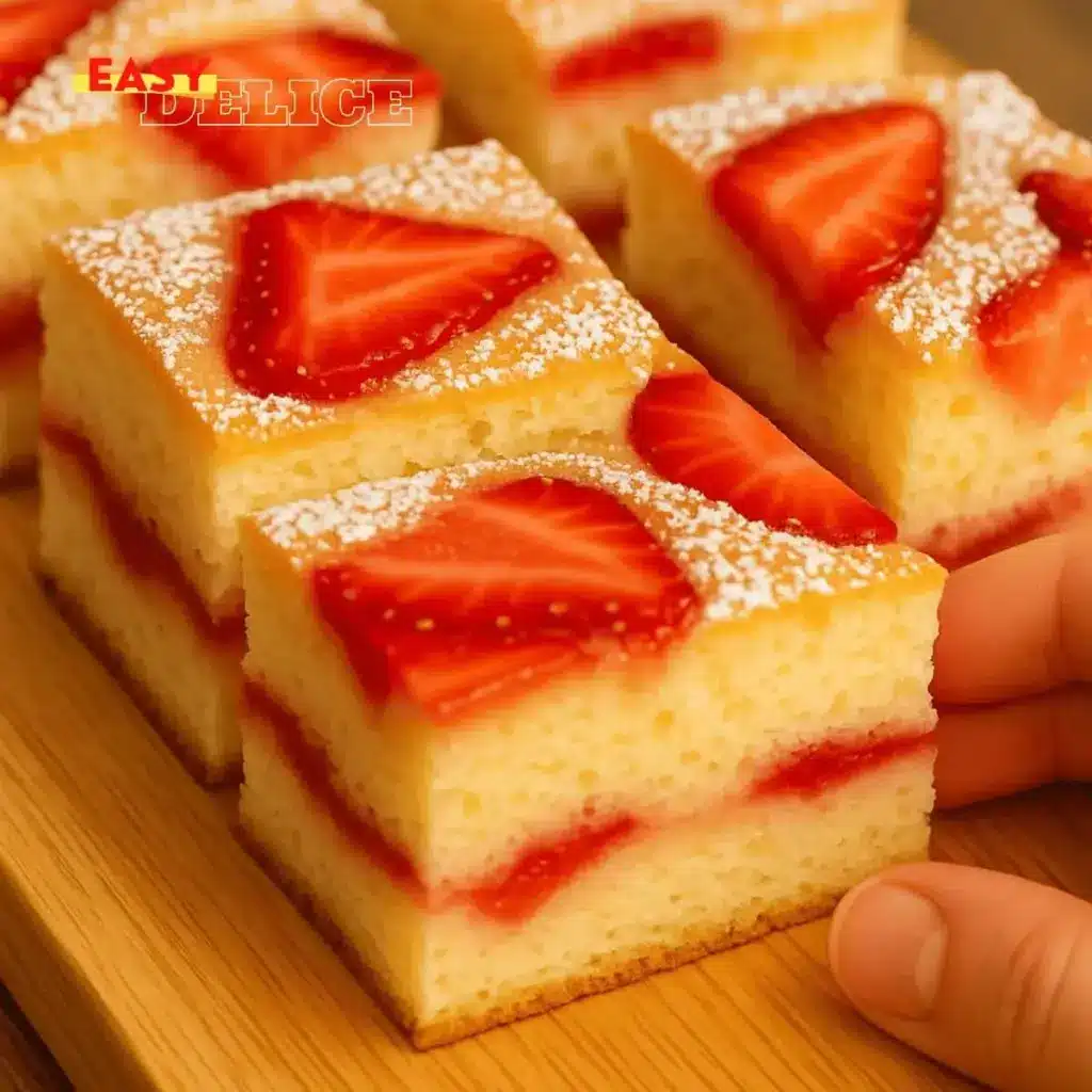 Gâteau Moelleux aux Fraises : Une Douceur Printanière Facile