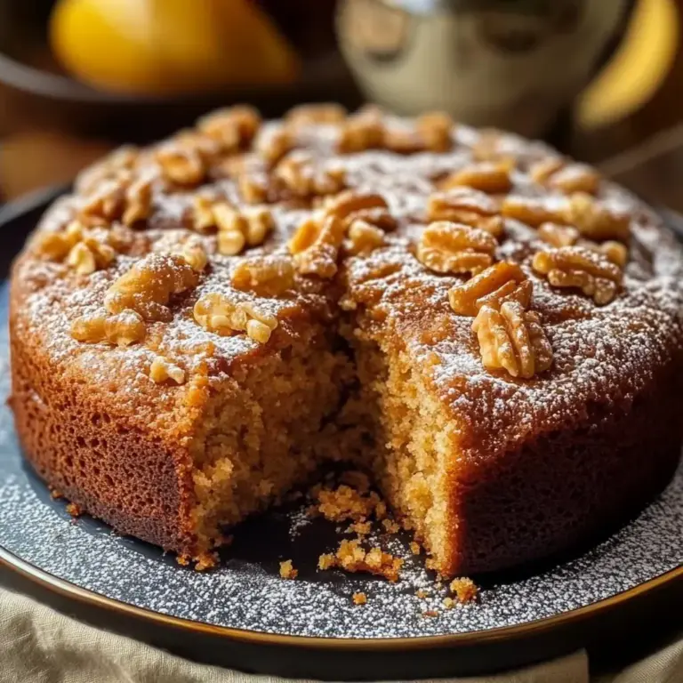 Gâteau Moelleux aux Noix : Une Douceur Réconfortante pour l’Automne 