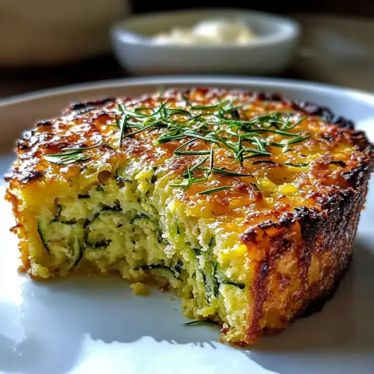 Gâteau Moelleux aux Courgettes & Fromage Parmesan