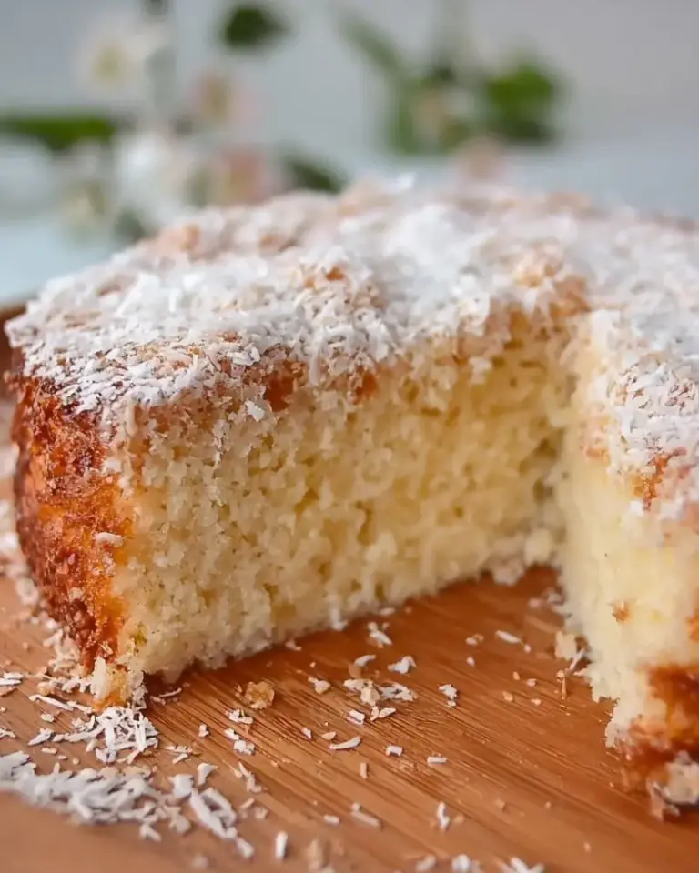 Gâteau à la noix de coco râpée