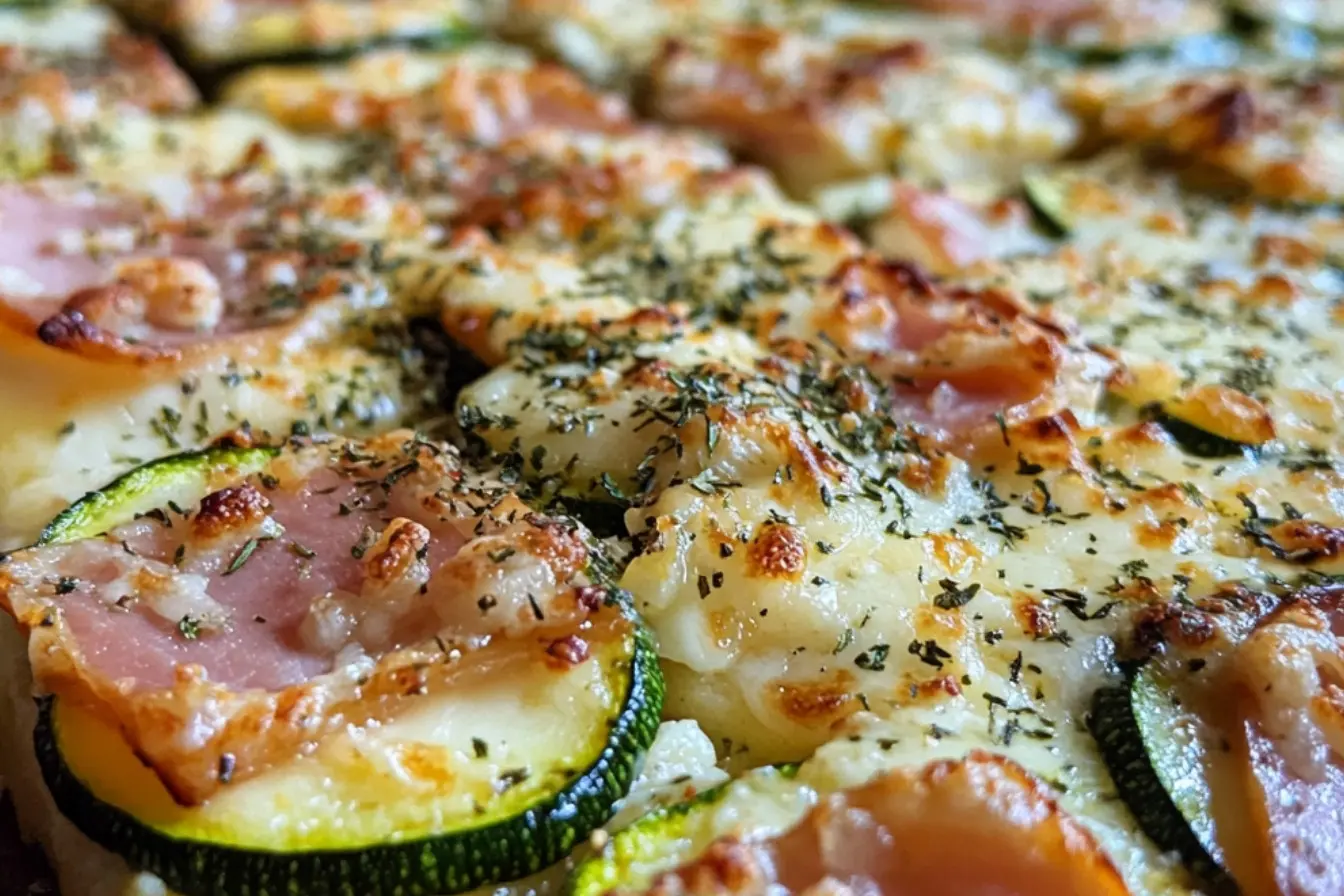 Lasagnes de courgettes au jambon 2 lasagnes de courgettes au jambon