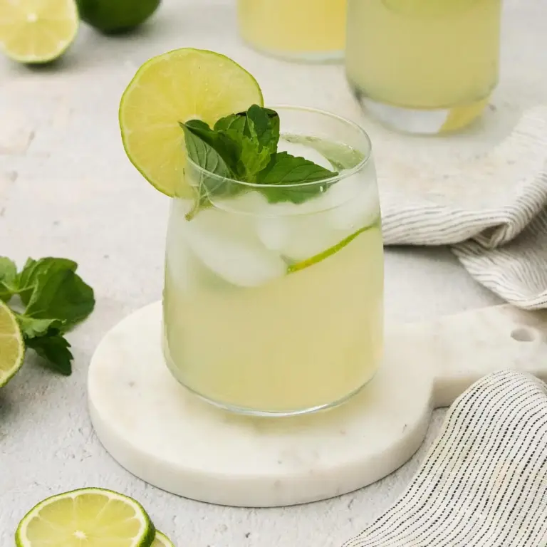Homemade Mint Limeade