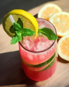 Limonade à la pastèque sans sucre ajouté