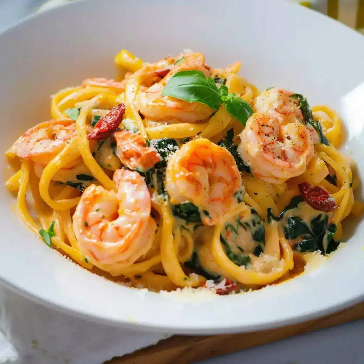 Pâtes Linguine À La Toscane Aux Crevettes 2 linguine à la toscane aux crevettes