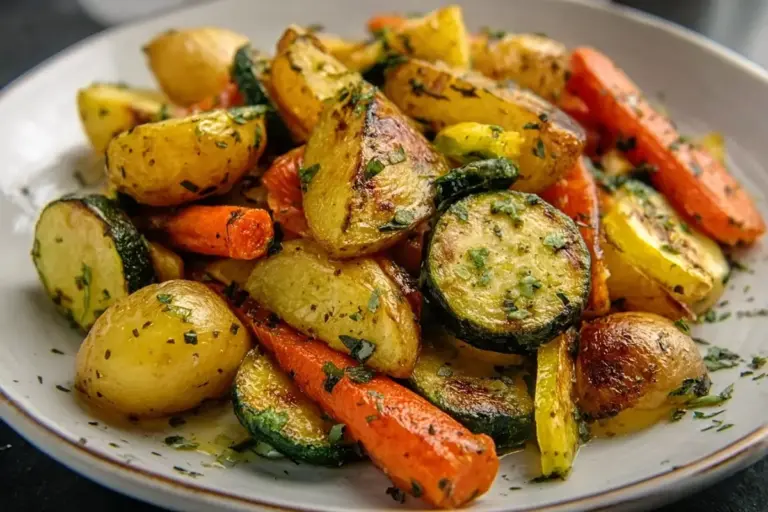 Légumes Rôtis à l'Ail et aux Herbes – Recettes de Luxe