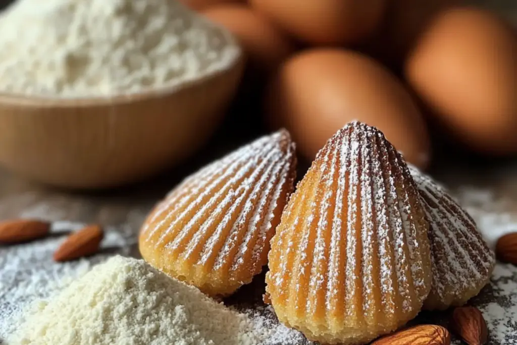 Madeleines à la poudre d’amandes