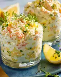 Mayonnaise de crabe mimosa légère