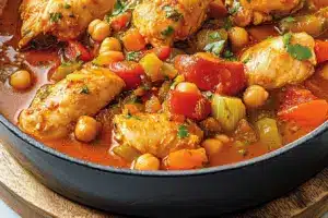 Mijoté de poulet et légumes à la marocaine