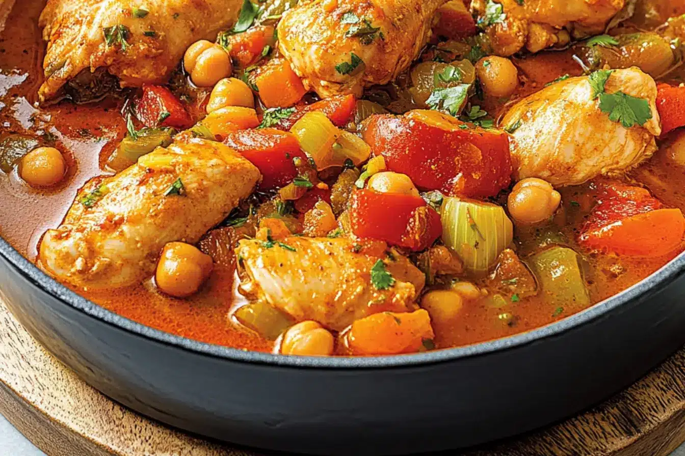 Mijoté de poulet aux légumes 2 mijoté de poulet et légumes à la marocaine