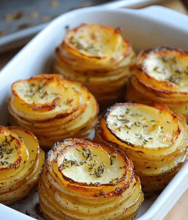 Millefeuilles de Pommes de Terre au Parmesan et Ail – Recettes chef