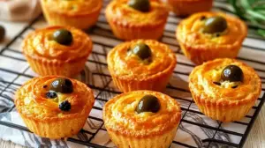 Mini cakes au thon et aux olives