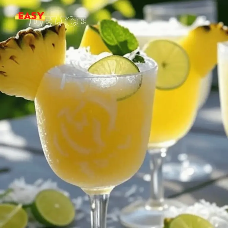 Mocktails Rafraîchissants à l’Ananas et Noix de Coco : Une Boisson d’Été Exotique