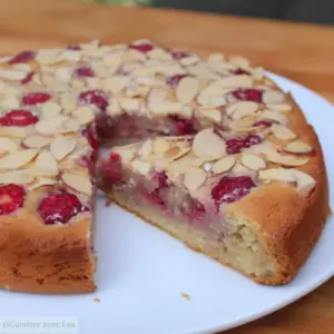Moelleux aux amandes et framboises