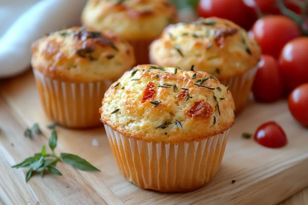 Muffins Apéritifs Italiens : Parmesan et Tomates Séchées pour un Apéro Gourmand 2 muffin apéritif italien