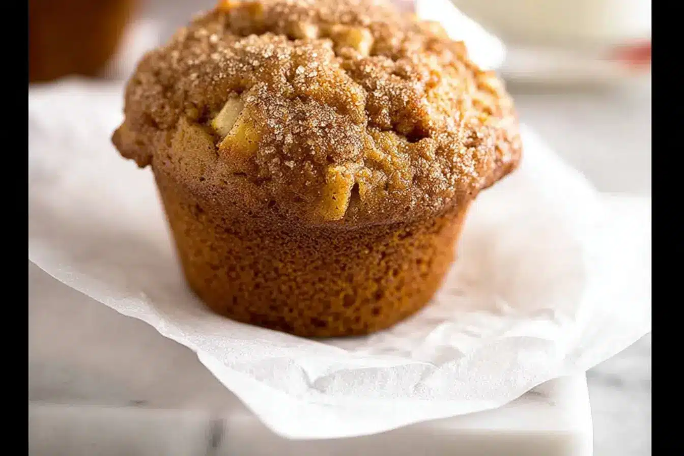 Muffins aux pommes et cassonade 2 muffins aux pommes