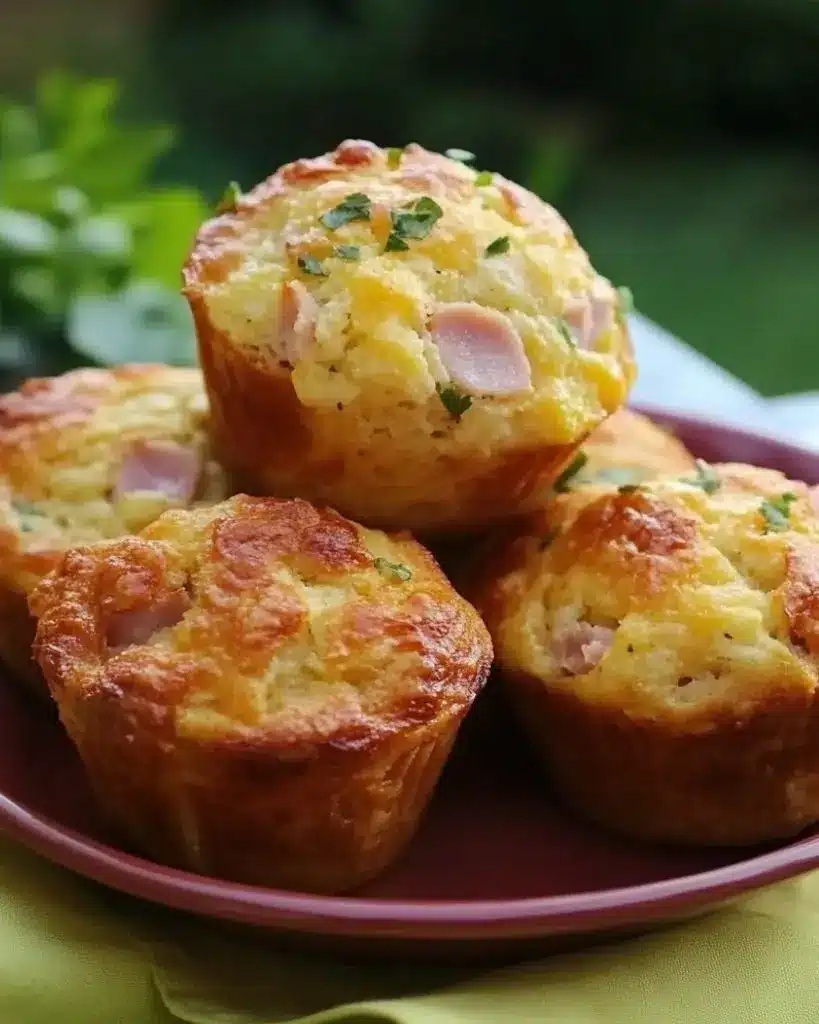 muffins salys au jambon et fromage