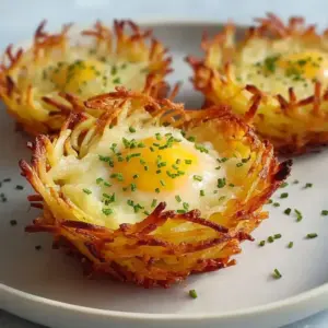 Nids de pommes de terre croustillants