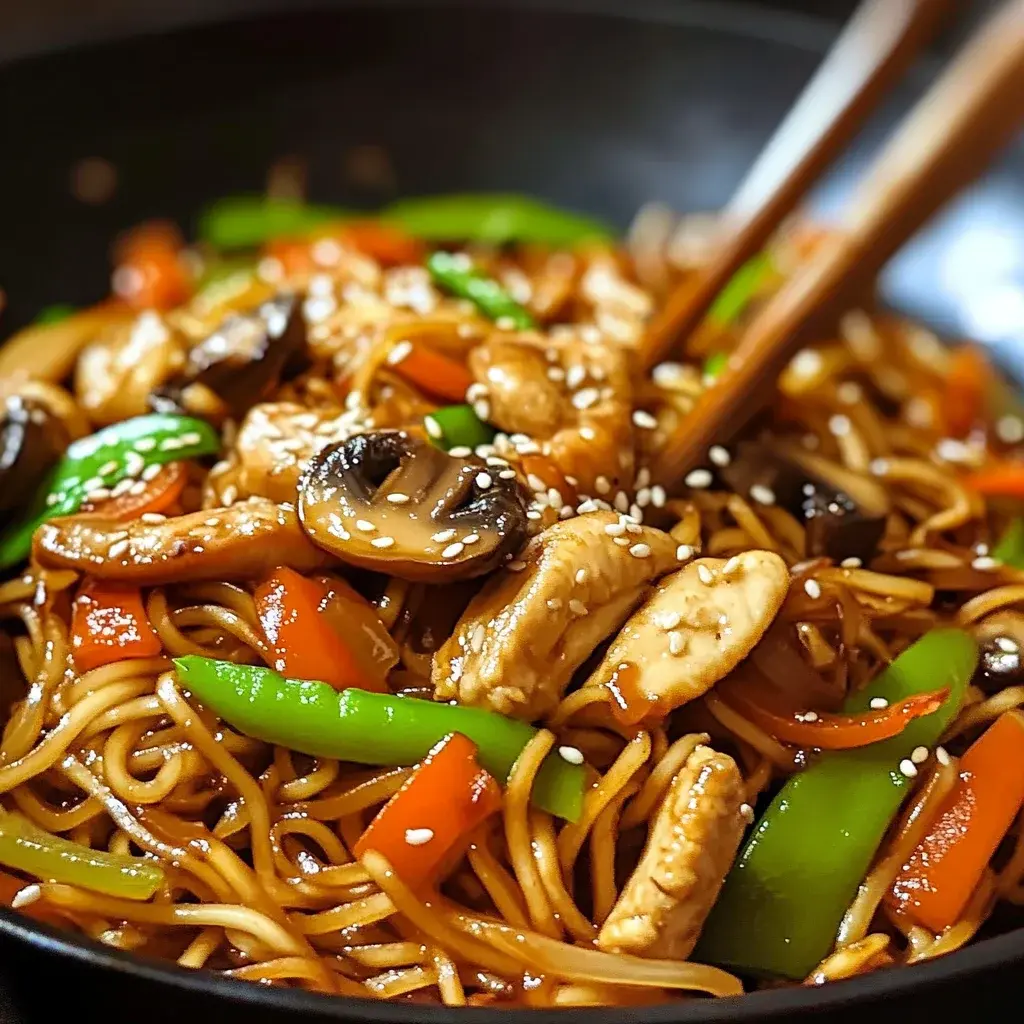 Nouilles sautées asiatiques rapides