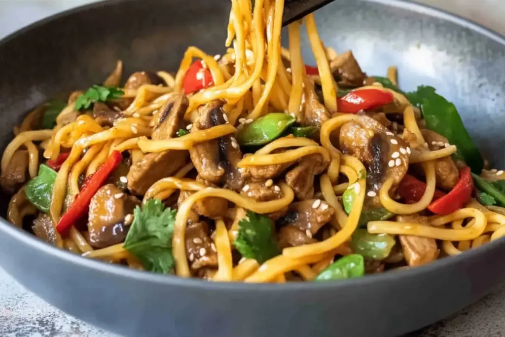 Nouilles sautées à la chinoise