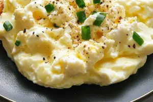 Œufs crémeux au fromage blanc