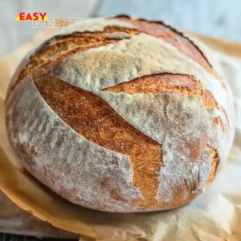 Recette de Pain Maison Sans Pétrissage avec 4 Ingrédients : Simple et Délicieux