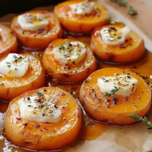 Patates douces rôties au chèvre et au miel
