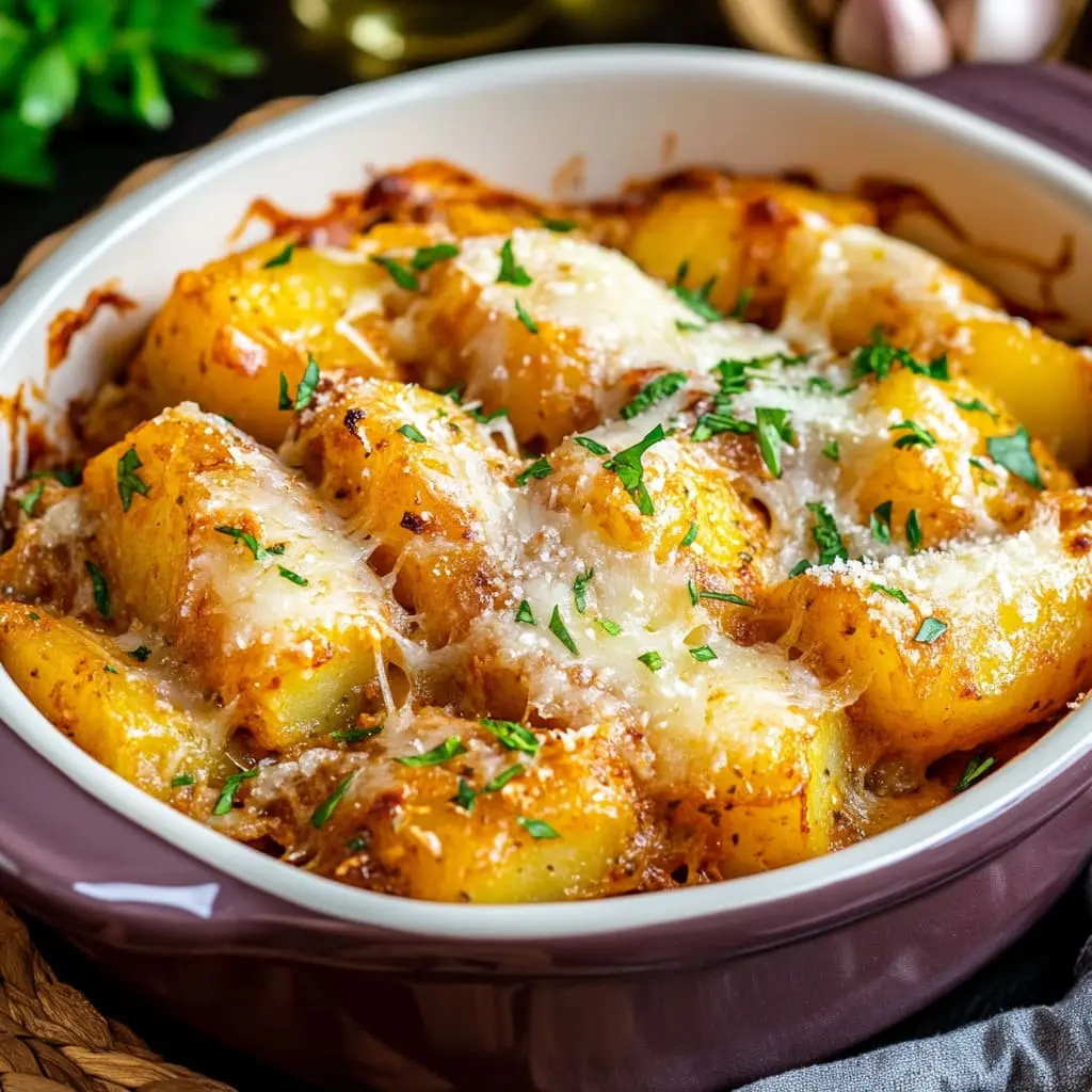 Patates douces rôties à l’ail parmesan
