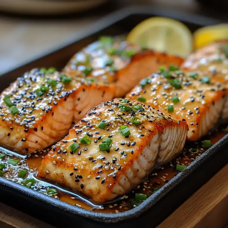 Pavé de saumon au miel et sauce soja