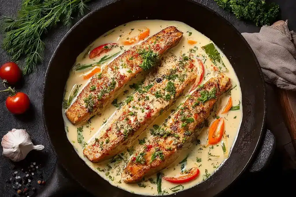 Pavé de saumon à la crème : une recette festive et facile pour briller sans stress