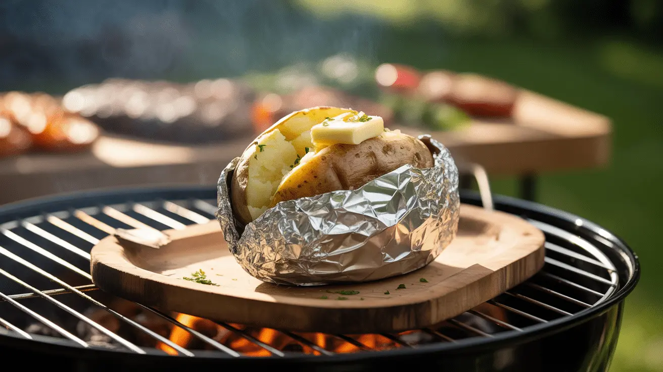 pomme de terre en papillote au barbecue