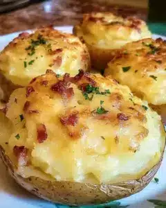 Pommes de terre farcies croustillantes et fondantes