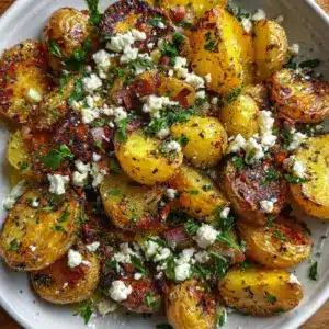 Pommes de terre rôties au citron et feta