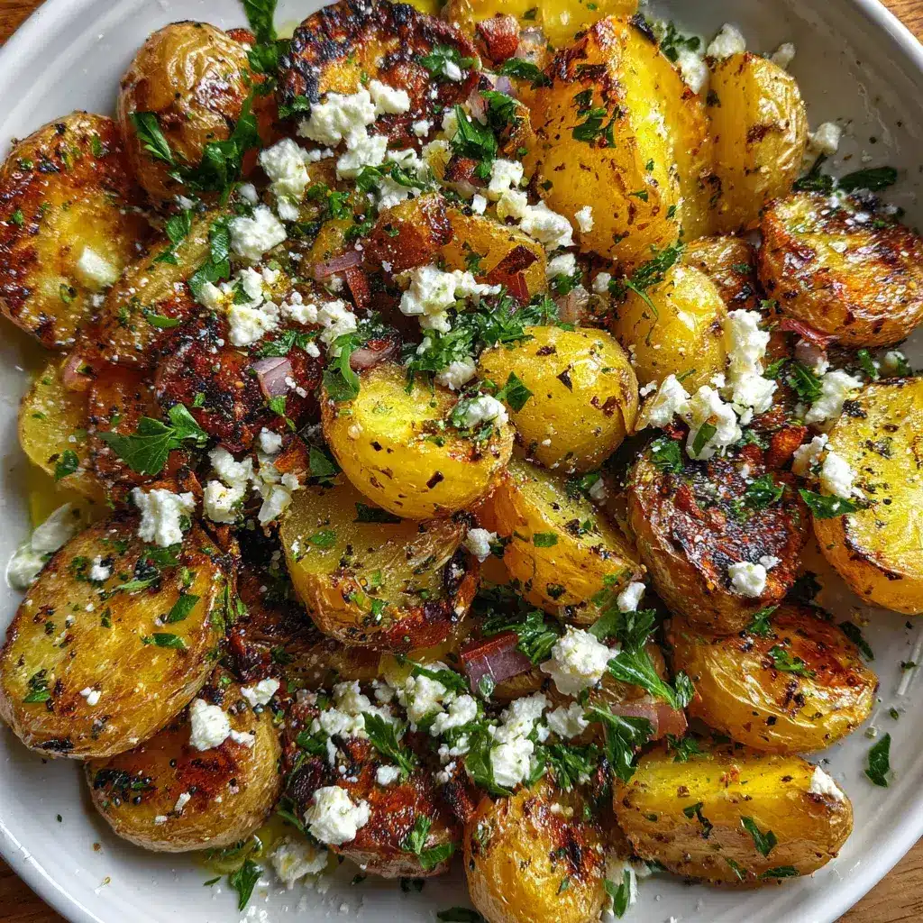 Greek Lemon Feta Roasted Potatoes